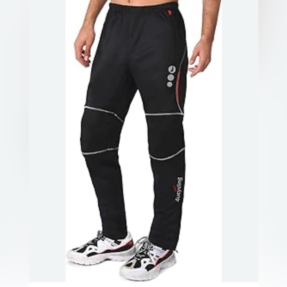 4ucycling Men’s Mountain Bike Riding Thermal Pants Small